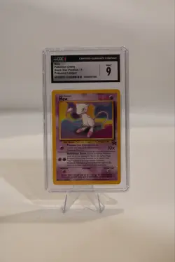 Pokemon Mew Black Star Promo #9 WOTC 2000 Non-Holo Vintage English LP/NM - Image 1