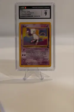 Pokemon Mew Black Star Promo #9 WOTC 2000 Non-Holo Vintage English LP/NM - Image 3