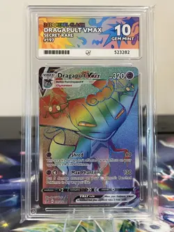 ACE 10 Dragapult VMAX 197/192 Rebel Clash Rainbow Secret Rare Pokemon Gem Mint - Image 1