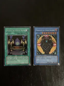 Lot Cartes Yu-Gi-Oh! Magicien Du Chaos Sombre + Rituel De Magie Noir PP01 - Image 1