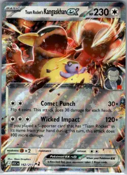 Team Rocket's Kangaskhan ex 162/217 ME: Ascended Heroes - Pokemon Card - NM - Image 1
