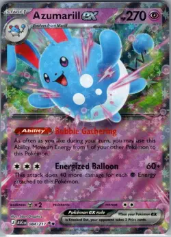 Azumarill ex 084/217 ME: Ascended Heroes - Pokemon Card - NM - Image 1