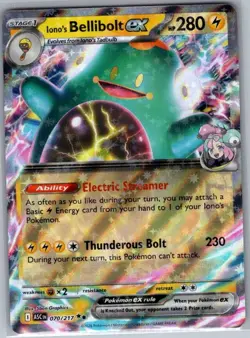 Iono's Bellibolt ex 070/217 ME: Ascended Heroes - Pokemon Card - NM - Image 1