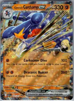 Cynthia's Garchomp ex 111/217 ME: Ascended Heroes - Pokemon Card - NM - Image 1
