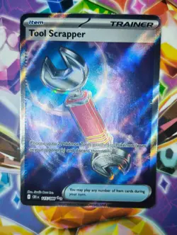 Tool Scrapper 115/086, Chaos Rising, Full Art Trainer Card, Pokemon TCG NM - Image 1