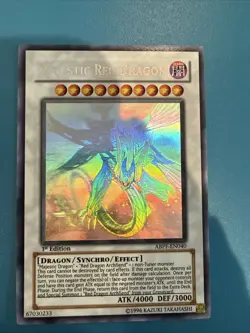 Majestic Red Dragon Ghost Rare 1st Edition ABPF-EN040 Yu-Gi-Oh Card - Image 1