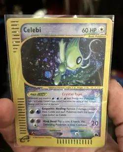 Celebi 145/144 Skyridge Holo Pokemon Card TCG NM - Image 3