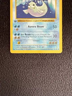 Dewgong 25/102 1st Edition- Shadowless-Base Set- Pokemon Card- 1999- WOTC - LP - Image 2