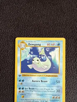 Dewgong 25/102 1st Edition- Shadowless-Base Set- Pokemon Card- 1999- WOTC - LP - Image 3