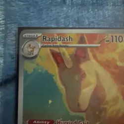 2025 POKEMON DESTINED RIVALS ILLUSTRATION RARE HOLO RAPIDASH #189 MINT - Image 2