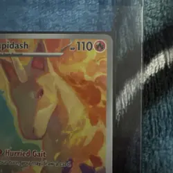 2025 POKEMON DESTINED RIVALS ILLUSTRATION RARE HOLO RAPIDASH #189 MINT - Image 3