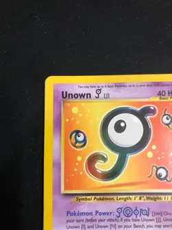 Pokemon 2001 Vintage - Black Star Promo - Unown [J] 38 - LP - Very Good - Image 2