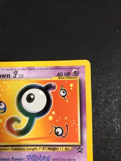 Pokemon 2001 Vintage - Black Star Promo - Unown [J] 38 - LP - Very Good - Image 3
