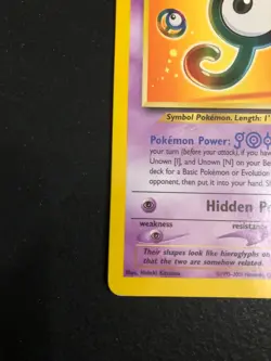 Pokemon 2001 Vintage - Black Star Promo - Unown [J] 38 - LP - Very Good - Image 5