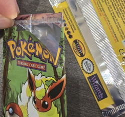 2x Pokemon Jungle Unlimited EMPTY Booster Pack Art Display Flareon Vintage Rare - Image 5