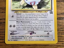 Pokemon Wotc Black Star Promo #30/53 TOGEPI ^^hasn't been played^^ - Image 3