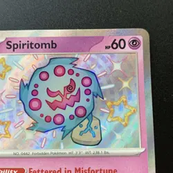 Pokemon TCG Spiritomb Scarlet & Violet: Paldean Fates 158/091 Shiny Rare - Image 3