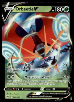 2020 Pokemon TCG Sword & Shield Vivid Voltage #020 Orbeetle V UR - Image 1