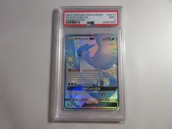PSA 9 Shiny Articuno GX Full Art Hidden Fates Pokemon Card - Image 1