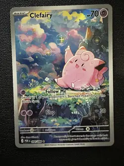 Lillie's Clefairy ex Special Illustration Rare Holo Sv09 184/159 Pokemon - Image 1