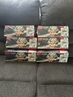 6x Lot - Sam’s Club Pokemon Prismatic Evolutions Surprise Box & Booster Bundle - Image 1