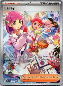 LACEY 172/142 SPECIAL ILLUSTRATION RARE STELLAR CROWN POKEMON NM - Image 1