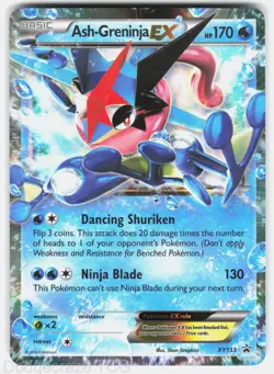 Ash-Greninja EX XY133 Holo Promo XY Promo Pokemon LP - Image 1