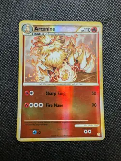 Arcanine HeartGold & SoulSilver Reverse Holo Rare 1/123 110 MP - Image 1