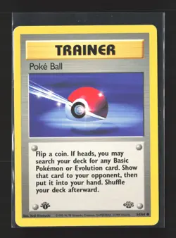 Pokemon Jungle #64/64 1st Edition Poke Ball - Image 1