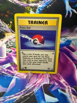 POKE BALL 64/64 JUNGLE 1st Edition Common Pokemon - Image 1