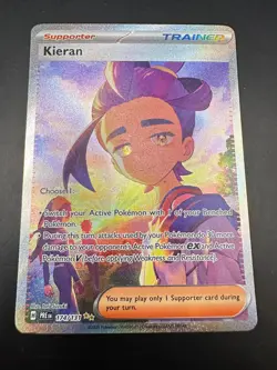 Pokemon TCG Kieran SIR Prismatic Evolutions 174/131 Special Illustration Rare - Image 1