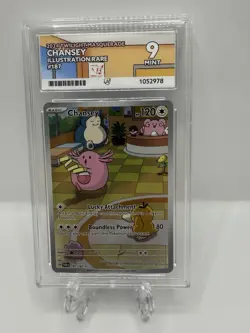 Pokemon TCG: Chansey 187/167 Twilight Masquerade Illustration Rare Holo Ace 9 - Image 1