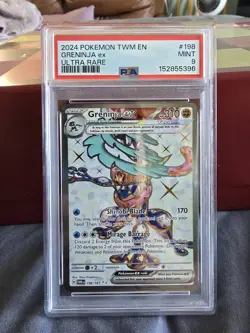 Greninja ex 198/167 Sv06: Twilight Masquerade PSA 9 Pokemon - Image 1