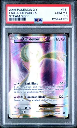 2016 POKEMON XY STEAM SIEGE #111 FULL ART/GARDEVOIR EX PSA 10 - Image 1