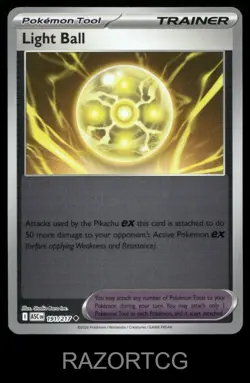 LIGHT BALL 191/217 UC ASCENDED HEROES POKEMON REVERSE HOLO NM/M - Image 1
