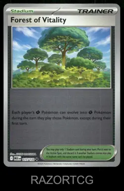 FOREST OF VITALITY 188/217 UC ASCENDED HEROES POKEMON REVERSE HOLO NM/M - Image 1