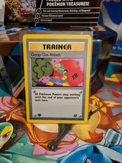 Goop Gas Attack 78/82 1st Edition Team Rocket Common Pokemon Card LP - Image 1