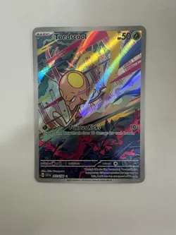 Pokemon Card - Toedscool Scarlet & Violet Base Set 201/198 Illustration Rare - Image 1