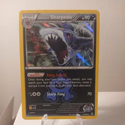 Team Aqua's Sharpedo Holo Rare Double Crisis 21/34 Pokemon TCG - Image 1