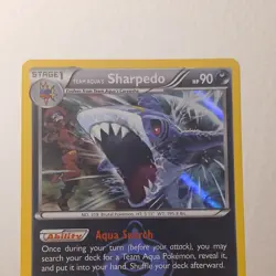 Team Aqua's Sharpedo Holo Rare Double Crisis 21/34 Pokemon TCG - Image 3