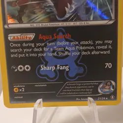 Team Aqua's Sharpedo Holo Rare Double Crisis 21/34 Pokemon TCG - Image 4