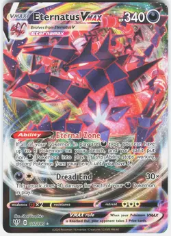 Eternatus VMAX 117/189 Holo VMAX Rare Darkness Ablaze Pokemon Holo Near Mint - Image 1