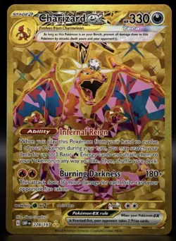 Charizard ex Gold 228/197 Pokemon TCG: Obsidian Flames Hyper Rare - Image 1