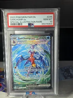 GARCHOMP EX 2023 POKEMON PARADOX RIFT SIR #245/182 PSA 10 - Image 3