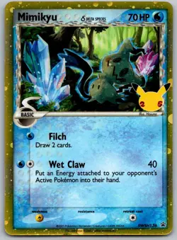 Mimikyu (Delta Species) SWSH136 Holo Promo Sword & Shield Promo Pokemon Holo NM - Image 1
