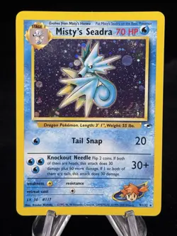 Misty's Seadra #9 Holo Prerelease 2000 Gym Heroes Pokemon NM/ LP 💦 - Image 1