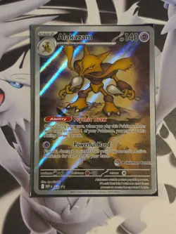 Alakazam Pokemon Center Stamp PC Stamped ETB Black Star Promo 009 MEP NM+ Mint - Image 1