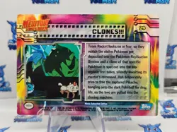 Topps Blue Logo Pokemon Mewtwo Strikes Back #29 Clones MP - Image 2