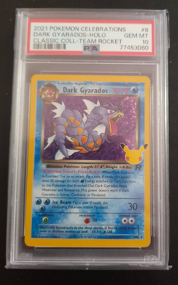 Pokemon 2021 Celebrations Dark Gyarados PSA 10 - Image 1