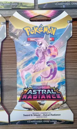 Pokemon TCG Sword and Shield Astral Radiance 5 Booster Packs Unopened 5x Sleeved - Image 2